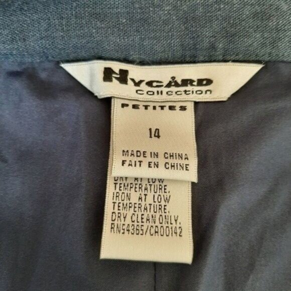 NYGARD Collection Classic Dress Pants Navy Petites Sz 14 - Picture 10 of 11